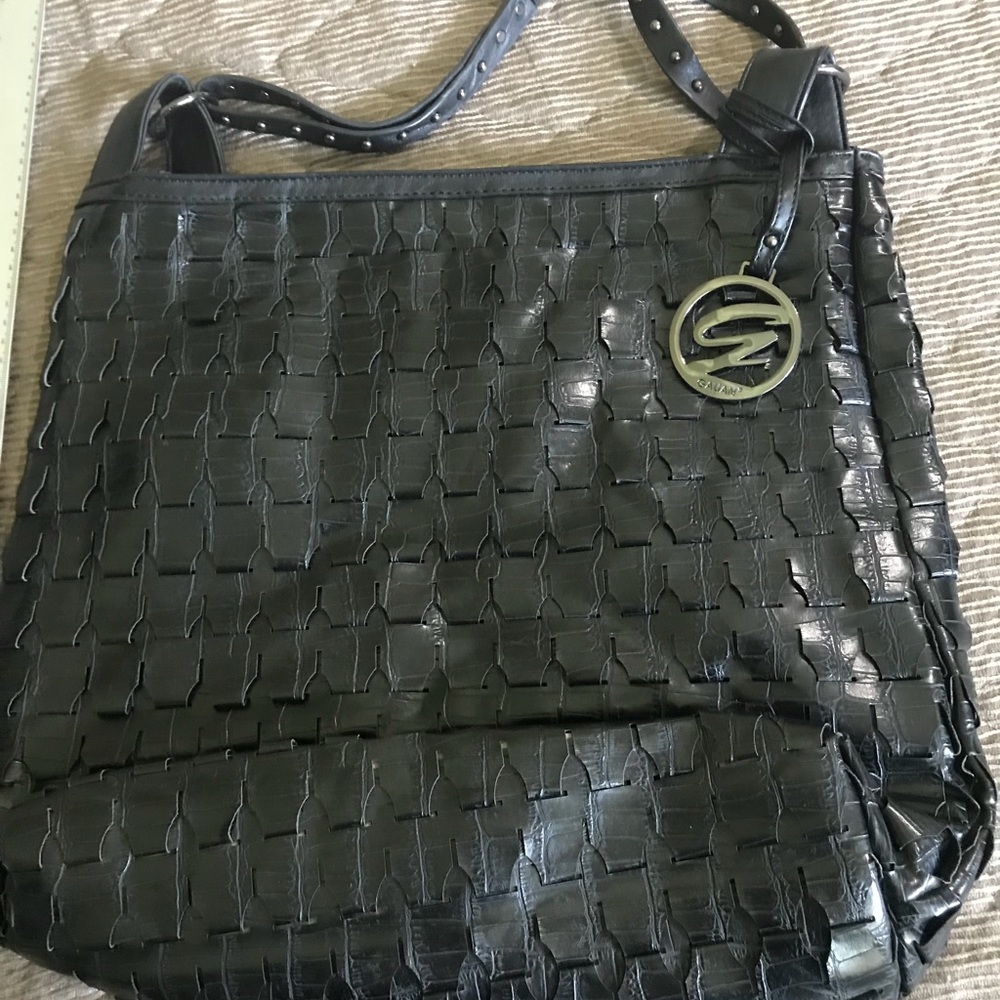 Galian New York black purse. In good condition.